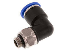 10mm x G1/8'' 90 graden L-verbinding Messing/PA 66 Insteekfitting Buitendraad Draaibaar NBR [2 Stuks]