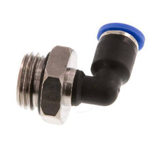 4mm x G1/4'' 90deg Elbow Push-in Fitting with Male Threads Brass/PA 66 NBR Rotatable [2 Pieces]
