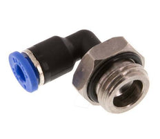 4mm x G1/4'' 90 graden L-verbinding Messing/PA 66 Insteekfitting Buitendraad Draaibaar NBR [2 Stuks]