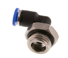4mm x G1/4'' 90 graden L-verbinding Messing/PA 66 Insteekfitting Buitendraad Draaibaar NBR [2 Stuks]
