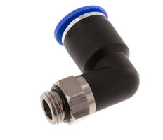 12mm x G1/4'' 90deg Elbow Push-in Fitting with Male Threads Brass/PA 66 NBR Rotatable [2 Pieces]