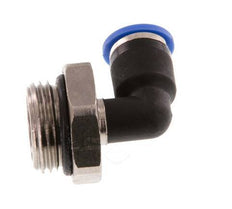 6mm x G3/8'' 90 graden L-verbinding Messing/PA 66 Insteekfitting Buitendraad Draaibaar NBR [2 Stuks]