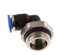 6mm x G3/8'' 90 graden L-verbinding Messing/PA 66 Insteekfitting Buitendraad Draaibaar NBR [2 Stuks]