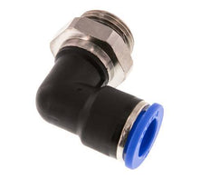 10mm x G3/8'' 90deg Elbow Push-in Fitting with Male Threads Brass/PA 66 NBR Rotatable [2 Pieces]