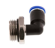 8mm x G1/2'' 90deg Elbow Push-in Fitting with Male Threads Brass/PA 66 NBR Rotatable [2 Pieces]