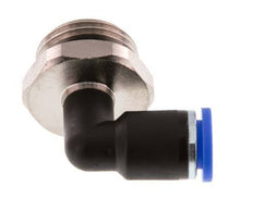 8mm x G1/2'' 90 graden L-verbinding Messing/PA 66 Insteekfitting Buitendraad Draaibaar NBR [2 Stuks]