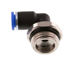 8mm x G1/2'' 90 graden L-verbinding Messing/PA 66 Insteekfitting Buitendraad Draaibaar NBR [2 Stuks]
