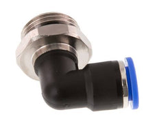 10mm x G1/2'' 90 graden L-verbinding Messing/PA 66 Insteekfitting Buitendraad Draaibaar NBR [2 Stuks]