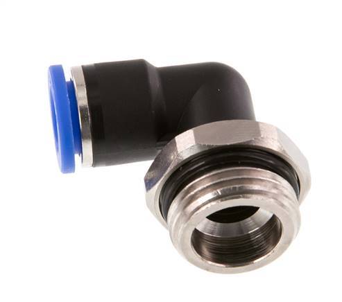 10mm x G1/2'' 90 graden L-verbinding Messing/PA 66 Insteekfitting Buitendraad Draaibaar NBR [2 Stuks]