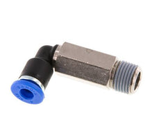 4mm x R1/8'' 90 graden L-verbinding Messing/PA 66 Insteekfitting Buitendraad Lange Huls Draaibaar NBR [2 Stuks]