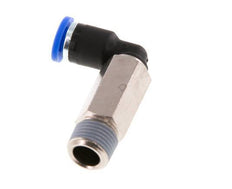 4mm x R1/8'' 90 graden L-verbinding Messing/PA 66 Insteekfitting Buitendraad Lange Huls Draaibaar NBR [2 Stuks]