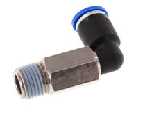 8mm x R1/4'' 90deg Elbow Push-in Fitting with Male Threads Brass/PA 66 NBR Long Sleeve Rotatable [2 Pieces]