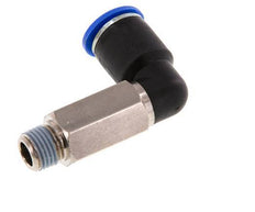 12mm x R1/4'' 90 graden L-verbinding Messing/PA 66 Insteekfitting Buitendraad Lange Huls Draaibaar NBR
