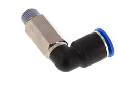 12mm x R1/4'' 90 graden L-verbinding Messing/PA 66 Insteekfitting Buitendraad Lange Huls Draaibaar NBR