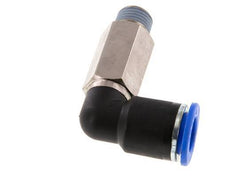12mm x R1/4'' 90 graden L-verbinding Messing/PA 66 Insteekfitting Buitendraad Lange Huls Draaibaar NBR