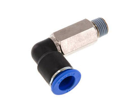12mm x R1/4'' 90 graden L-verbinding Messing/PA 66 Insteekfitting Buitendraad Lange Huls Draaibaar NBR