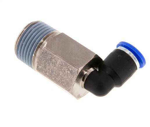 6mm x R3/8'' 90 graden L-verbinding Messing/PA 66 Insteekfitting Buitendraad Lange Huls Draaibaar NBR [2 Stuks]