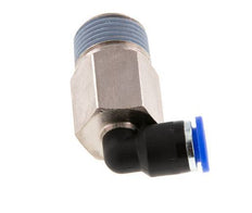 6mm x R3/8'' 90 graden L-verbinding Messing/PA 66 Insteekfitting Buitendraad Lange Huls Draaibaar NBR [2 Stuks]