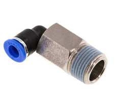 6mm x R3/8'' 90 graden L-verbinding Messing/PA 66 Insteekfitting Buitendraad Lange Huls Draaibaar NBR [2 Stuks]