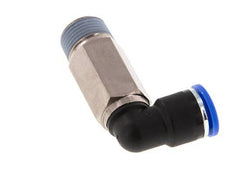 10mm x R3/8'' 90 graden L-verbinding Messing/PA 66 Insteekfitting Buitendraad Lange Huls Draaibaar NBR [2 Stuks]