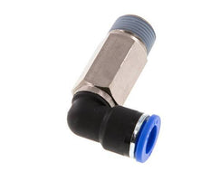 10mm x R3/8'' 90 graden L-verbinding Messing/PA 66 Insteekfitting Buitendraad Lange Huls Draaibaar NBR [2 Stuks]