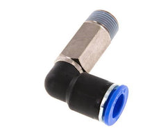 12mm x R3/8'' 90 graden L-verbinding Messing/PA 66 Insteekfitting Buitendraad Lange Huls Draaibaar NBR