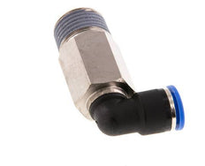10mm x R1/2'' 90 graden L-verbinding Messing/PA 66 Insteekfitting Buitendraad Lange Huls Draaibaar NBR