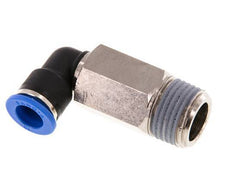10mm x R1/2'' 90 graden L-verbinding Messing/PA 66 Insteekfitting Buitendraad Lange Huls Draaibaar NBR