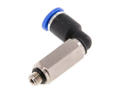 3mm x M 5 90 graden L-verbinding Messing/PA 66 Insteekfitting Buitendraad Lange Huls Draaibaar NBR [2 Stuks]