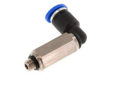 4mm x M 5 90deg Elbow Push-in Fitting with Male Threads Brass/PA 66 NBR Long Sleeve Rotatable [2 Pieces]