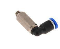 4mm x M 5 90 graden L-verbinding Messing/PA 66 Insteekfitting Buitendraad Lange Huls Draaibaar NBR [2 Stuks]