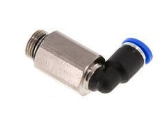 4mm x G1/8'' 90deg Elbow Push-in Fitting with Male Threads Brass/PA 66 NBR Long Sleeve Rotatable [2 Pieces]