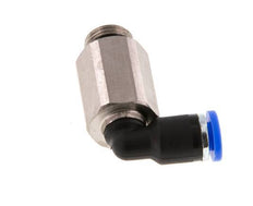 4mm x G1/8'' 90 graden L-verbinding Messing/PA 66 Insteekfitting Buitendraad Lange Huls Draaibaar NBR [2 Stuks]