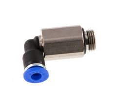 4mm x G1/8'' 90 graden L-verbinding Messing/PA 66 Insteekfitting Buitendraad Lange Huls Draaibaar NBR [2 Stuks]