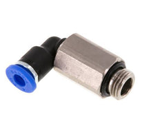 4mm x G1/8'' 90 graden L-verbinding Messing/PA 66 Insteekfitting Buitendraad Lange Huls Draaibaar NBR [2 Stuks]
