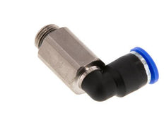 6mm x G1/8'' 90deg Elbow Push-in Fitting with Male Threads Brass/PA 66 NBR Long Sleeve Rotatable [2 Pieces]