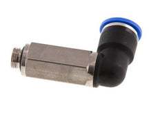 10mm x G1/8'' 90 graden L-verbinding Messing/PA 66 Insteekfitting Buitendraad Lange Huls Draaibaar NBR [2 Stuks]