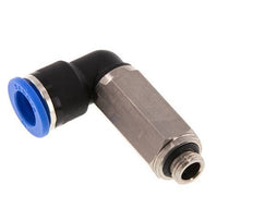 10mm x G1/8'' 90 graden L-verbinding Messing/PA 66 Insteekfitting Buitendraad Lange Huls Draaibaar NBR [2 Stuks]