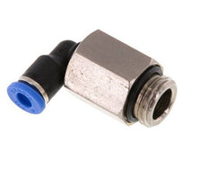 4mm x G1/4'' 90 graden L-verbinding Messing/PA 66 Insteekfitting Buitendraad Lange Huls Draaibaar NBR [2 Stuks]