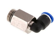 6mm x G1/4'' 90 graden L-verbinding Messing/PA 66 Insteekfitting Buitendraad Lange Huls Draaibaar NBR [2 Stuks]