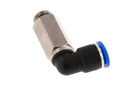 10mm x G1/4'' 90 graden L-verbinding Messing/PA 66 Insteekfitting Buitendraad Lange Huls Draaibaar NBR [2 Stuks]