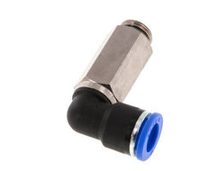 10mm x G1/4'' 90 graden L-verbinding Messing/PA 66 Insteekfitting Buitendraad Lange Huls Draaibaar NBR [2 Stuks]