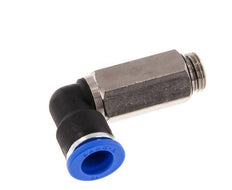 10mm x G1/4'' 90 graden L-verbinding Messing/PA 66 Insteekfitting Buitendraad Lange Huls Draaibaar NBR [2 Stuks]