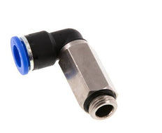 10mm x G1/4'' 90 graden L-verbinding Messing/PA 66 Insteekfitting Buitendraad Lange Huls Draaibaar NBR [2 Stuks]