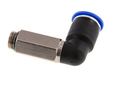 12mm x G1/4'' 90 graden L-verbinding Messing/PA 66 Insteekfitting Buitendraad Lange Huls Draaibaar NBR