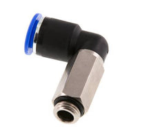 12mm x G1/4'' 90 graden L-verbinding Messing/PA 66 Insteekfitting Buitendraad Lange Huls Draaibaar NBR