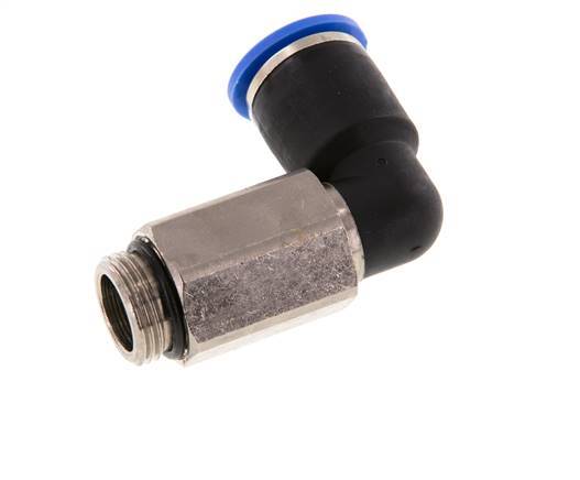 12mm x G3/8'' 90 graden L-verbinding Messing/PA 66 Insteekfitting Buitendraad Lange Huls Draaibaar NBR