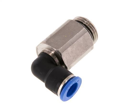 10mm x G1/2'' 90 graden L-verbinding Messing/PA 66 Insteekfitting Buitendraad Lange Huls Draaibaar NBR
