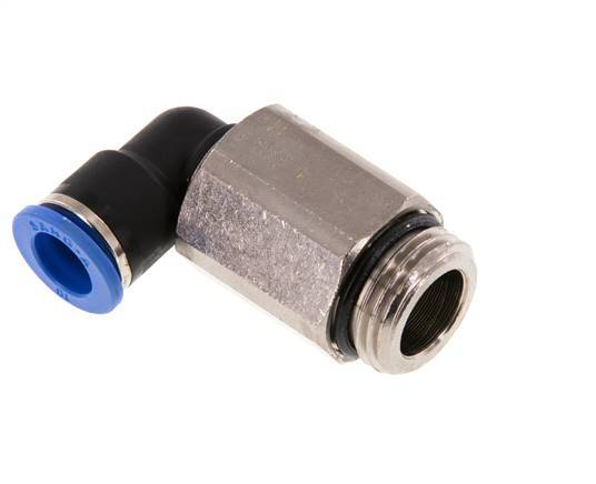 10mm x G1/2'' 90 graden L-verbinding Messing/PA 66 Insteekfitting Buitendraad Lange Huls Draaibaar NBR