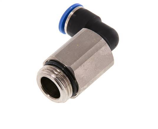 10mm x G1/2'' 90 graden L-verbinding Messing/PA 66 Insteekfitting Buitendraad Lange Huls Draaibaar NBR